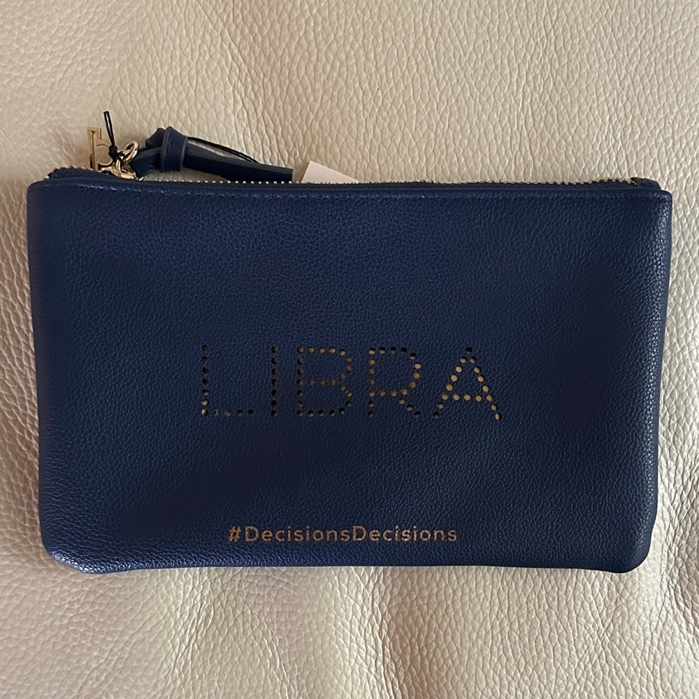Cosmetic Zodiac Pouch LIBRA Indigo Blue